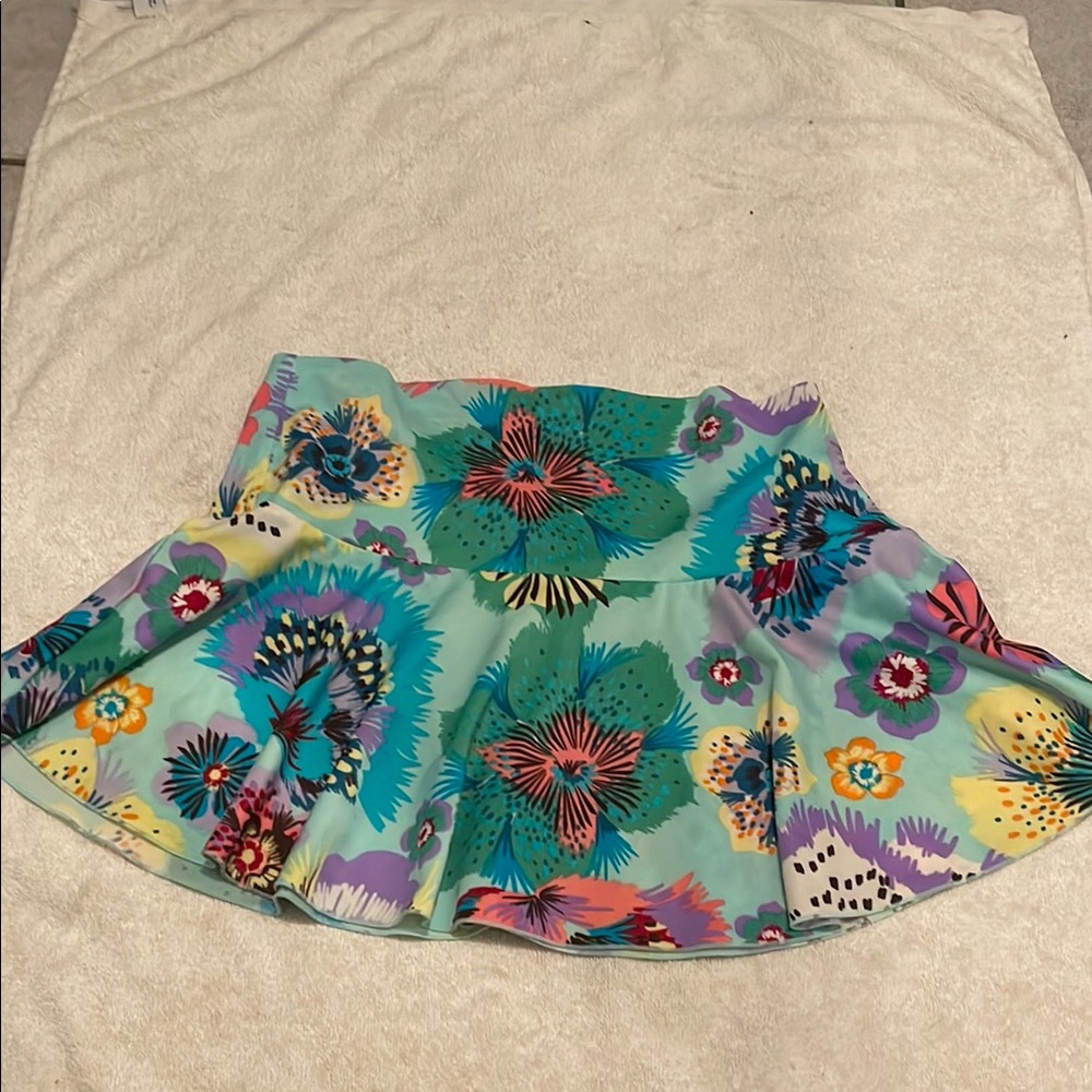 Victoria's Secret Ruffled Skater Mini Skirt